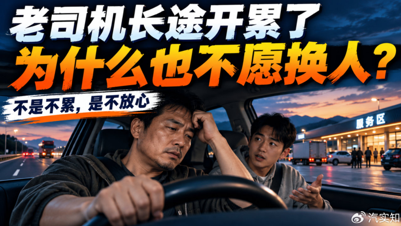 为什么很多老司机开长途很累了，也不愿与同车的人换着开？原因太现实