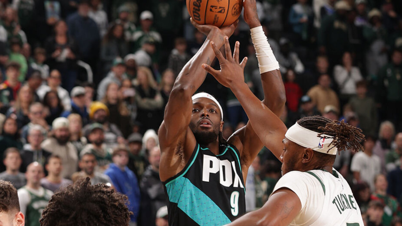 字母哥缺阵，雄鹿惨遭5连败！格兰特狂砍35分，杨瀚森仅出战3分钟