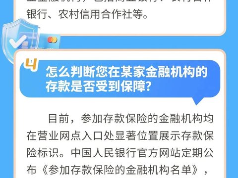 一图读懂存款保险
