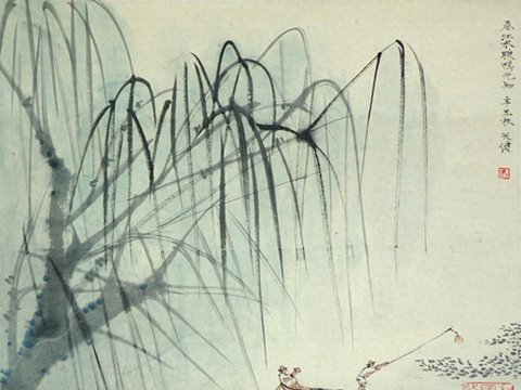 闲处光阴 | 小品闲读：贺天健山水小品