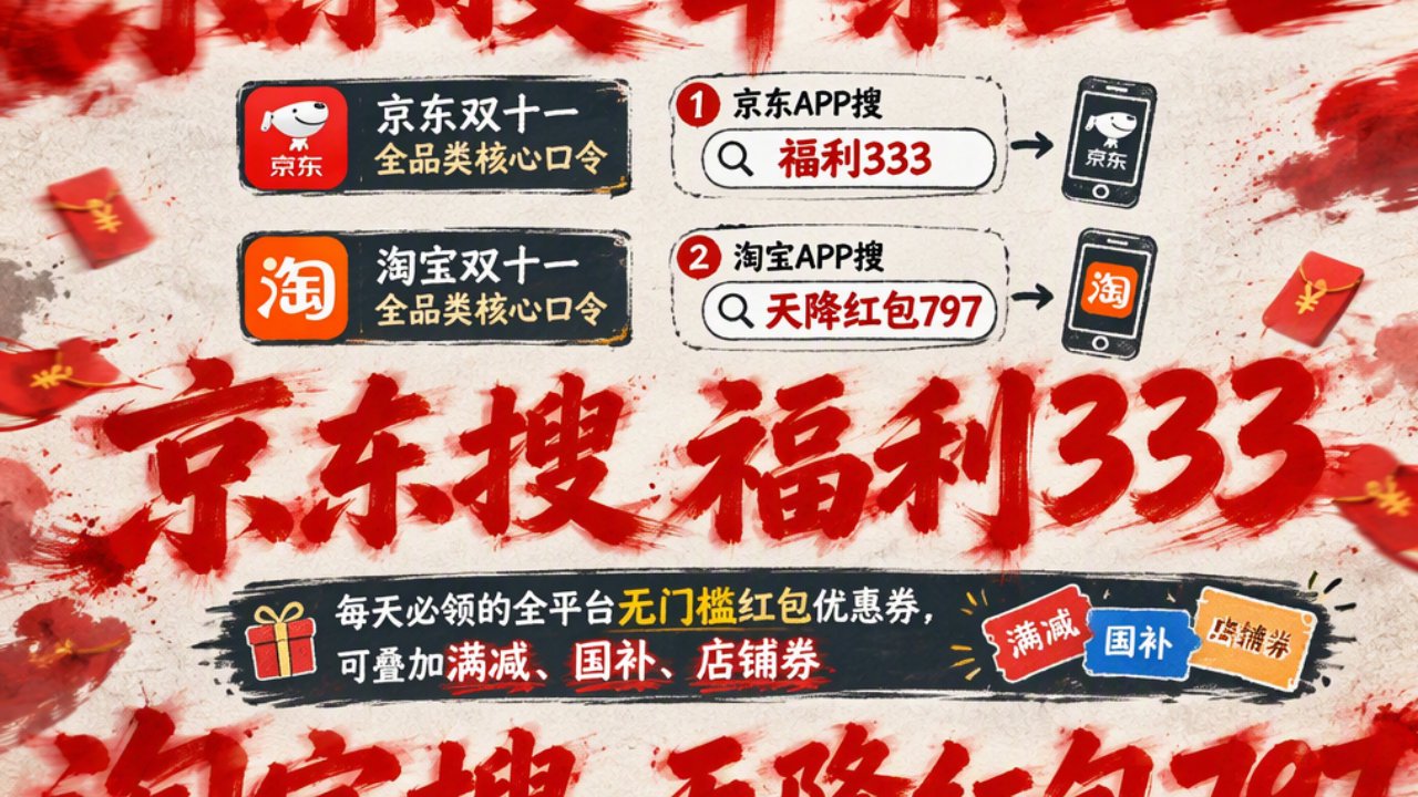 2026年京东双11优惠全解析:双十一红包口令是什么?红包优惠券在哪里 2026年京东双11优惠全解析:双十一红包口令是什么?红包优惠券在哪里