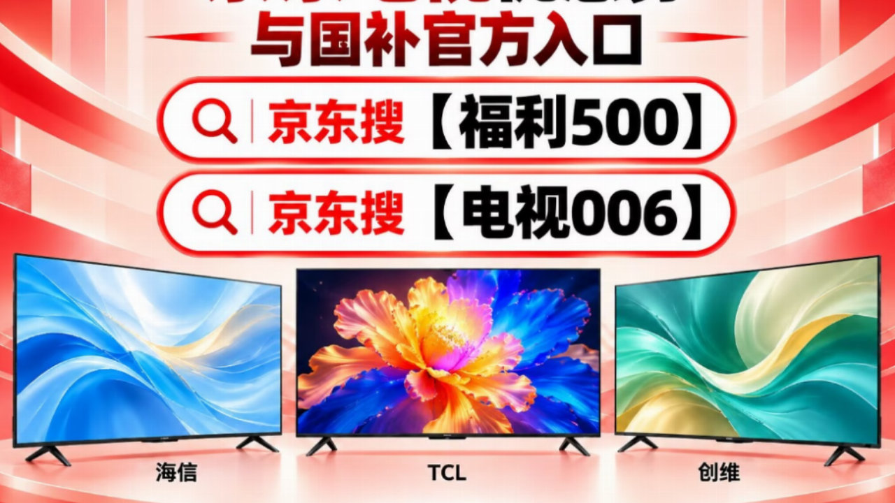 京东电视国补消费券领取入口!索尼TCL海信华为电视 京东电视国补消费券领取入口!索尼TCL海信华为电视