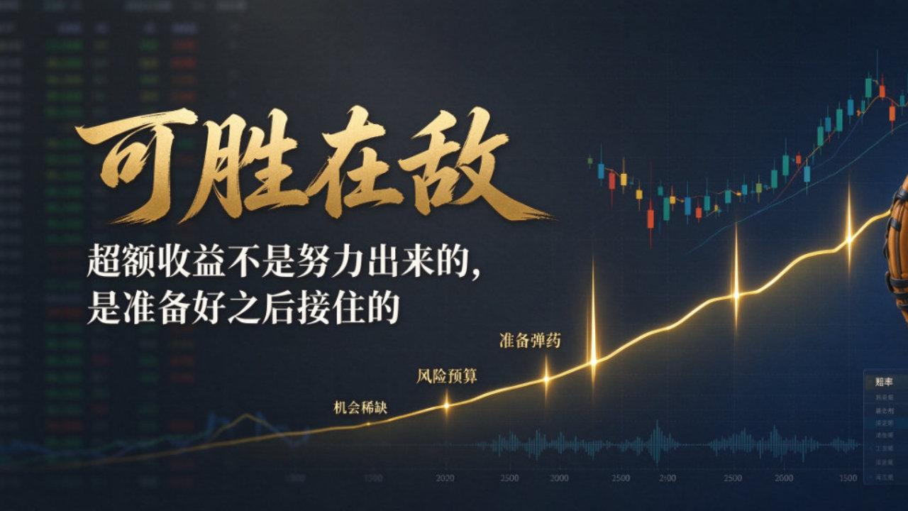 可胜在敌：超额收益是等来的，不是″努力″出来的