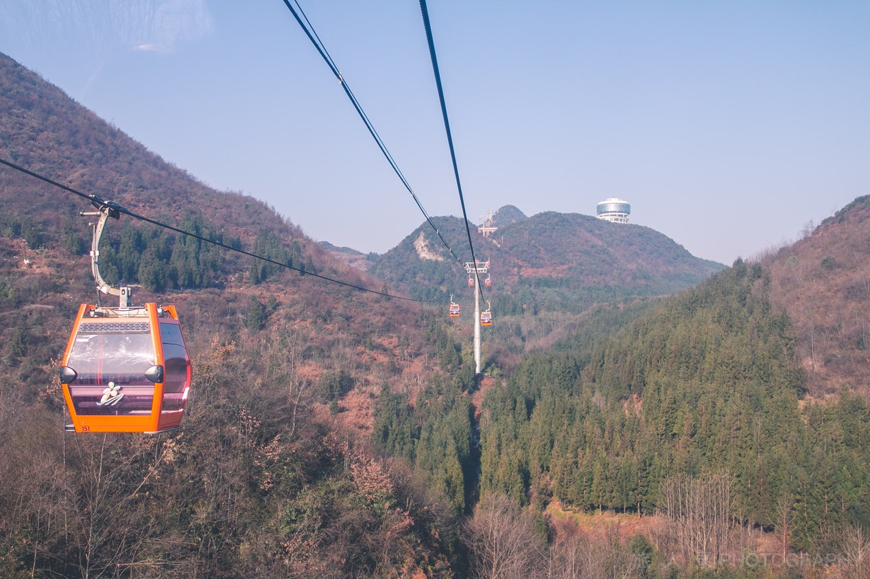 国内建成后最长的景区索道，位于贵州六盘水，单程也要27分钟_梅花山