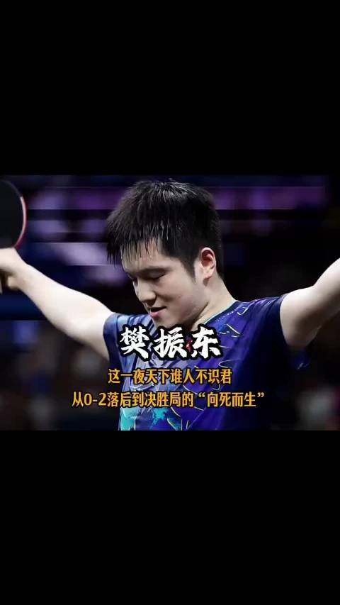 樊振东0-2落后逆转决胜局，上演向死而生