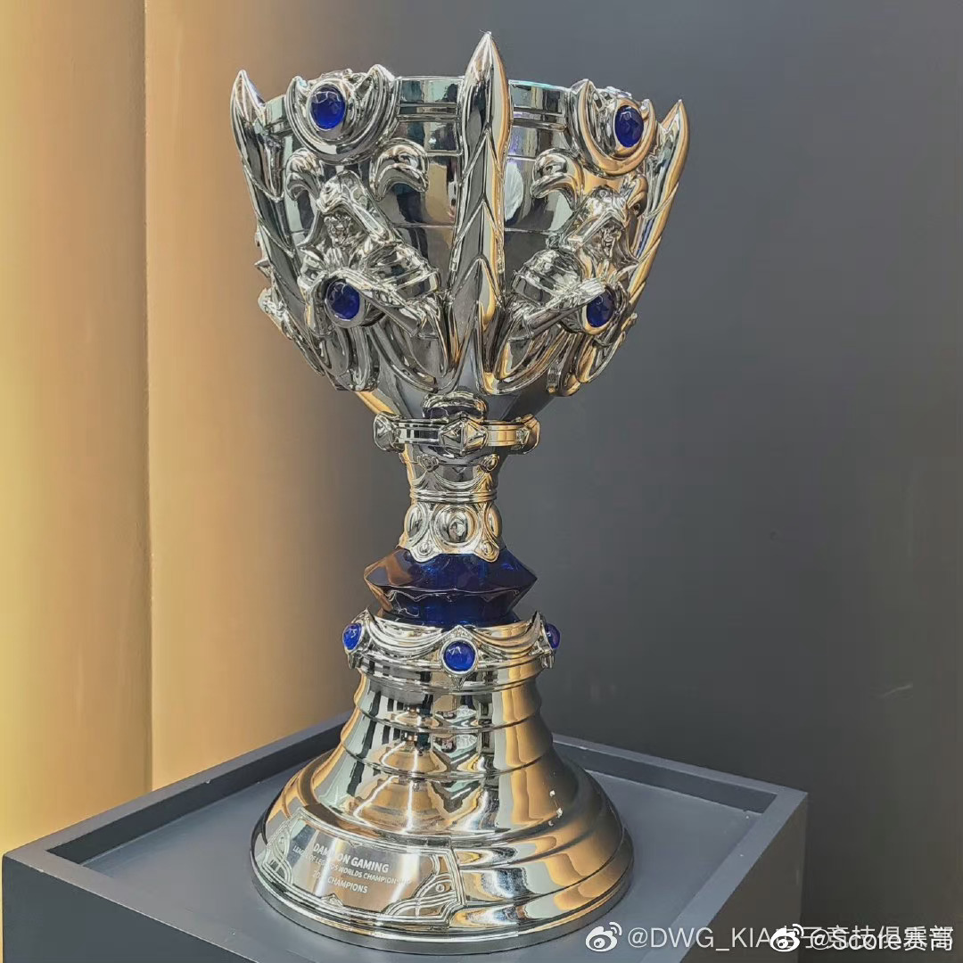 dwgkia电子竞技俱乐部2020年s赛冠军奖杯已收到
