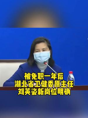 被免职一年后湖北省卫健委原主任刘英姿新岗位明确