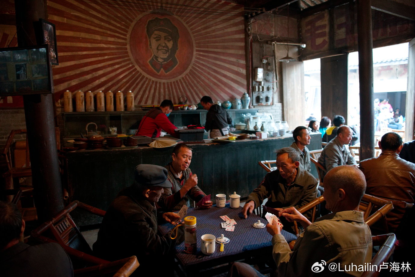 成都彭镇观音阁百年老茶馆