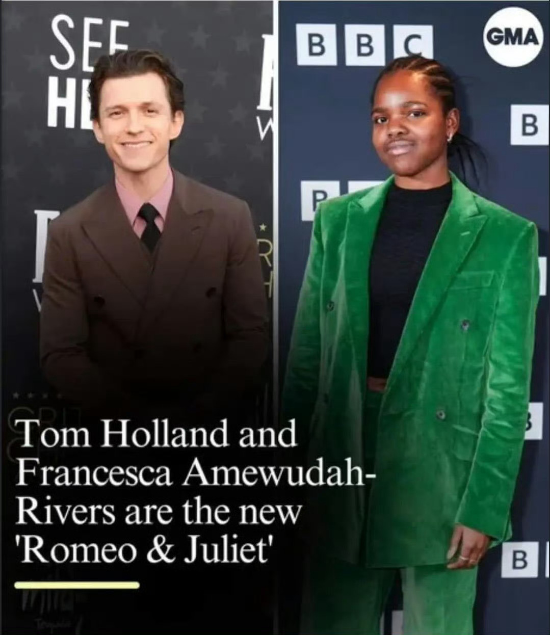据外媒，“荷兰弟”Tom Holland将搭档新人女演员Francesca Amewudah-Rivers…