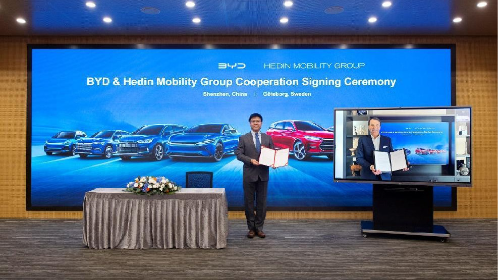 比亚迪进入德国，瑞典市场，跟特斯拉展开海外竞争！