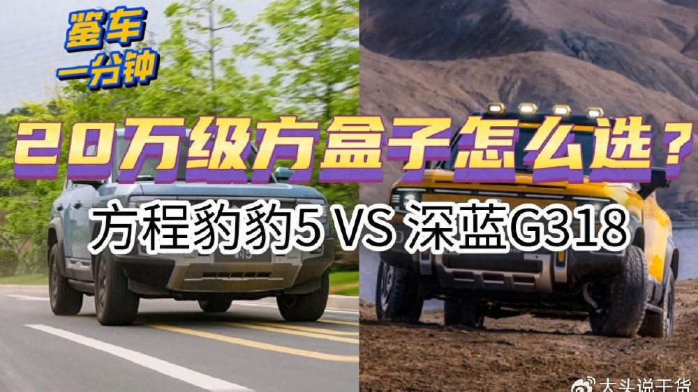 20万级方盒子大PK？深蓝G318 VS 方程豹豹5