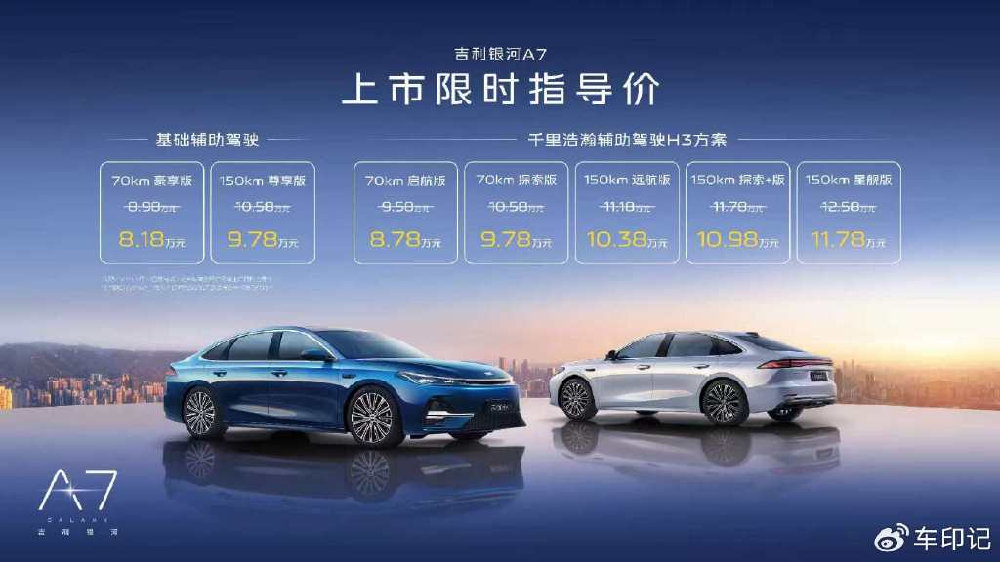 上市14天交付破万！吉利银河A7成电混家轿市场“顶流”