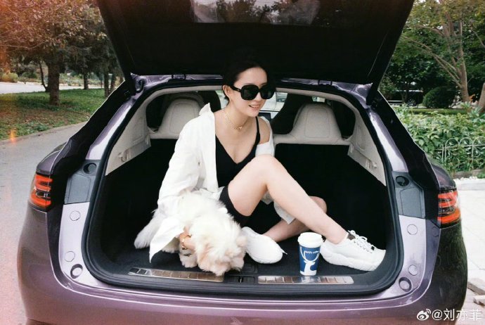 刘亦菲国庆驾智界R7自驾游，国产车颜值空间引关注