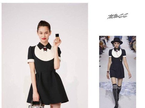 水原希子和Angelababy撞衫,一个俏皮,一个复古,美得不相上下_造型_Dior_Beauty