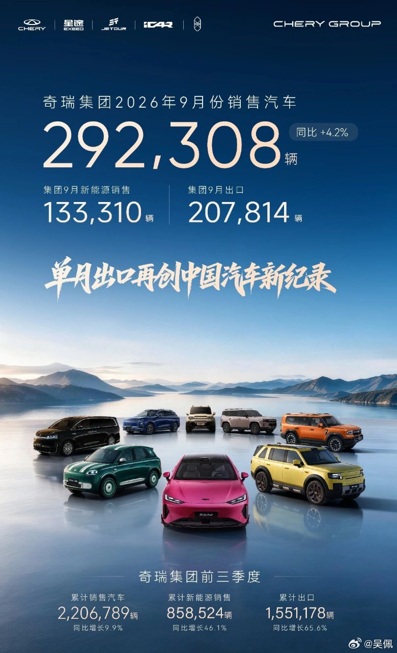 比亚迪领衔，传统车企9月销量出炉