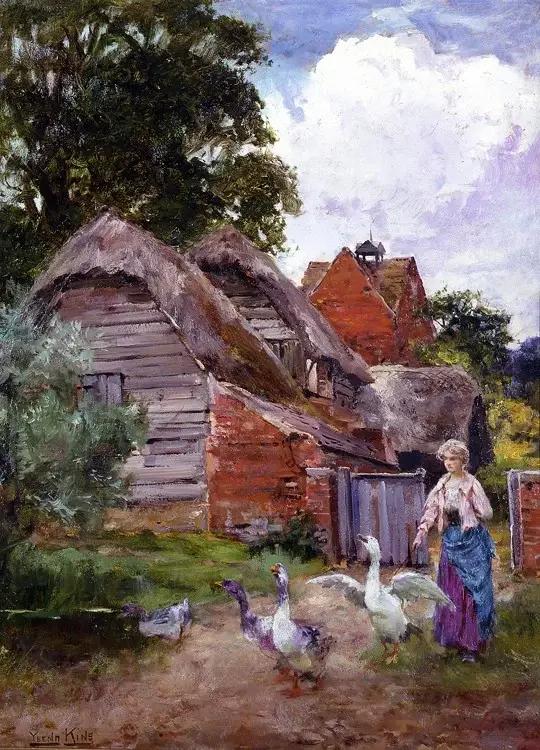 美到脱俗的田园风景油画,甜美! 美到脱俗的田园风景油画,甜美!