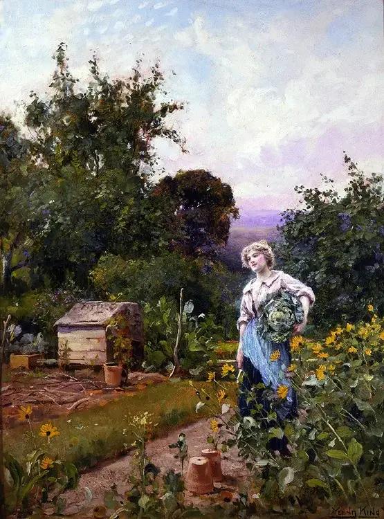 美到脱俗的田园风景油画,甜美! 美到脱俗的田园风景油画,甜美!