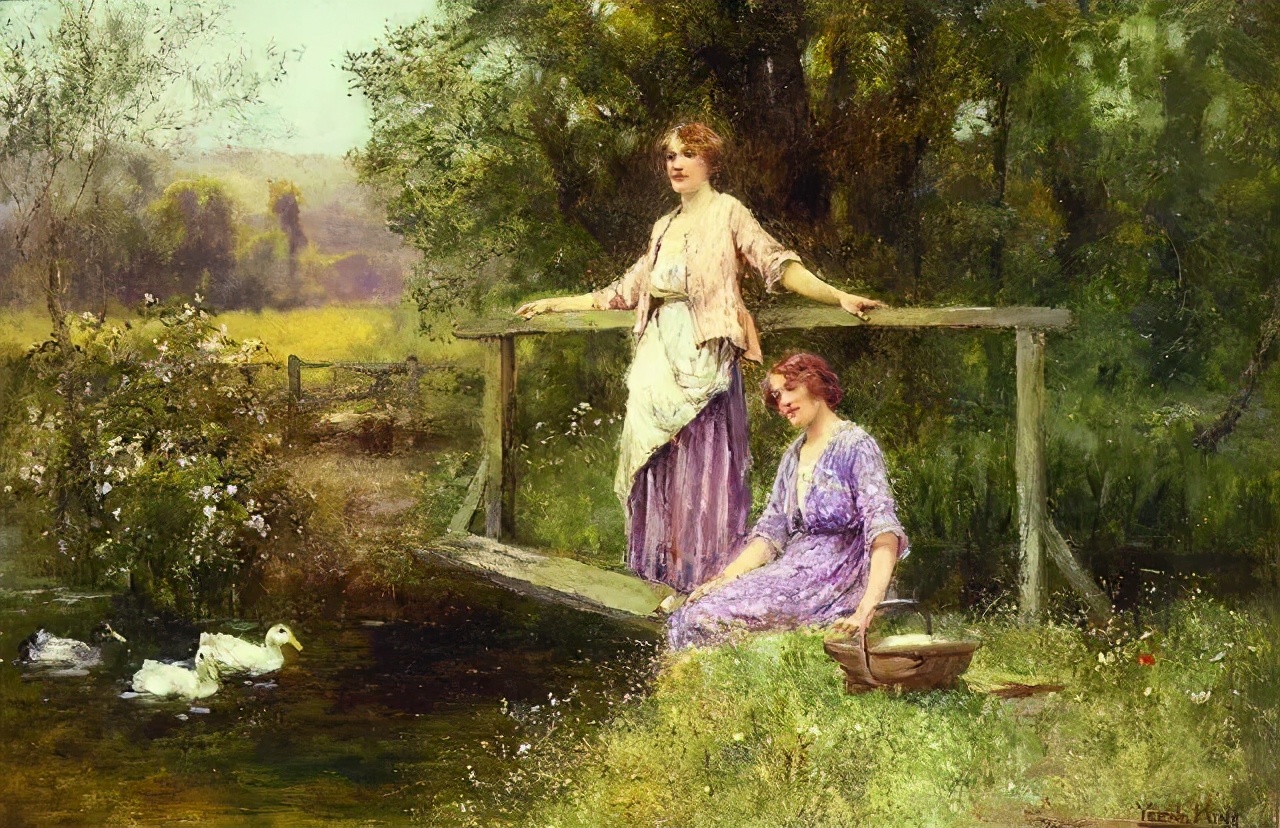 美到脱俗的田园风景油画,甜美! 美到脱俗的田园风景油画,甜美!