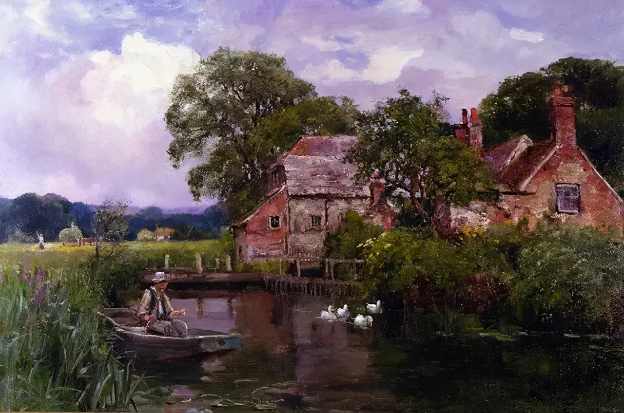 美到脱俗的田园风景油画,甜美! 美到脱俗的田园风景油画,甜美!