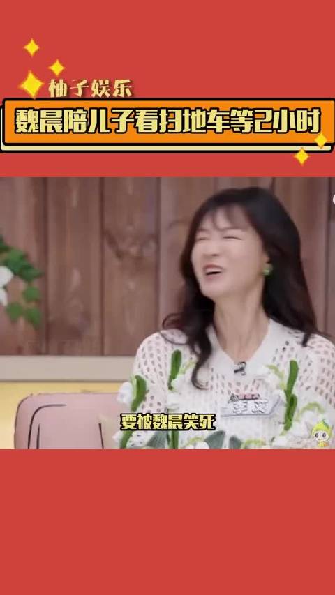 魏晨陪儿子等2小时看扫地车，孩子以为是爸爸安排