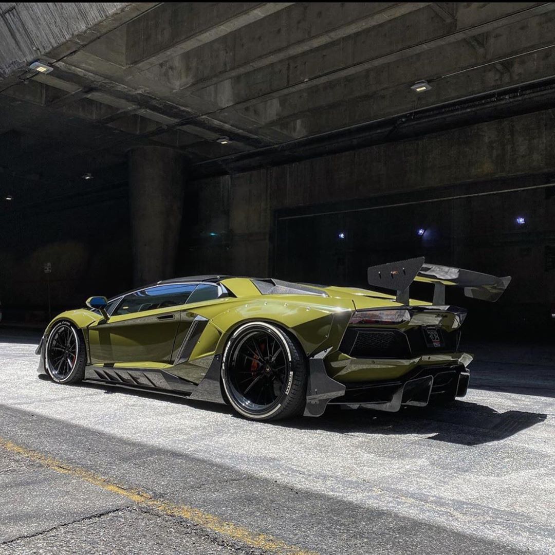 兰博基尼改装宽体aventador!