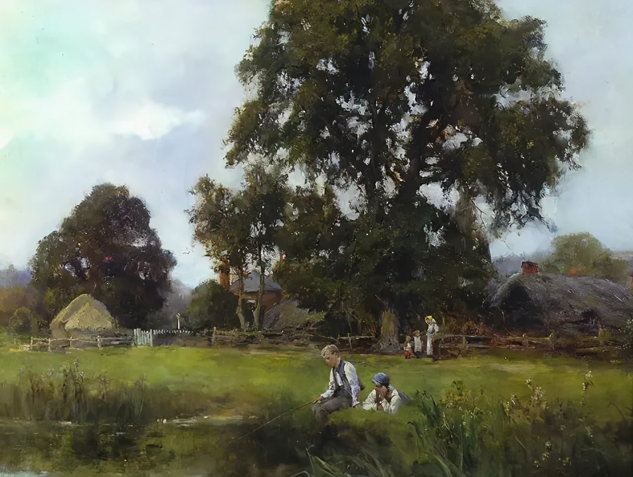 美到脱俗的田园风景油画,甜美! 美到脱俗的田园风景油画,甜美!