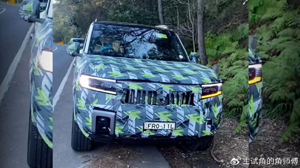 方程豹豹8伪装车现身澳洲 将以Denza B8名称销售 前脸与国内有所不同