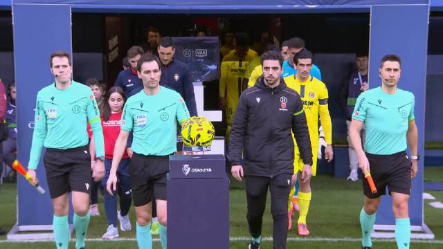 西甲第22轮奥萨苏纳2-2比利亚雷亚尔，莫雷诺梅开二度