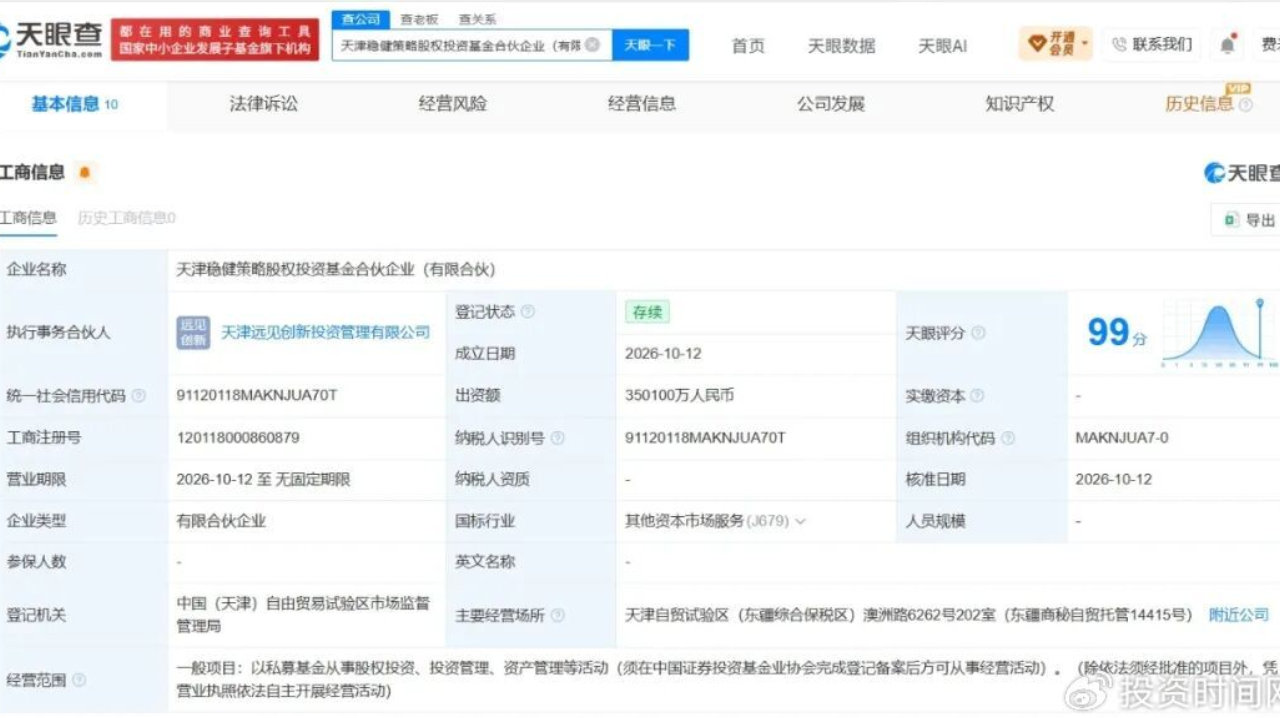 35亿大额私募新设立,多家头部险资进场,都有谁? 35亿大额私募新设立,多家头部险资进场,都有谁?