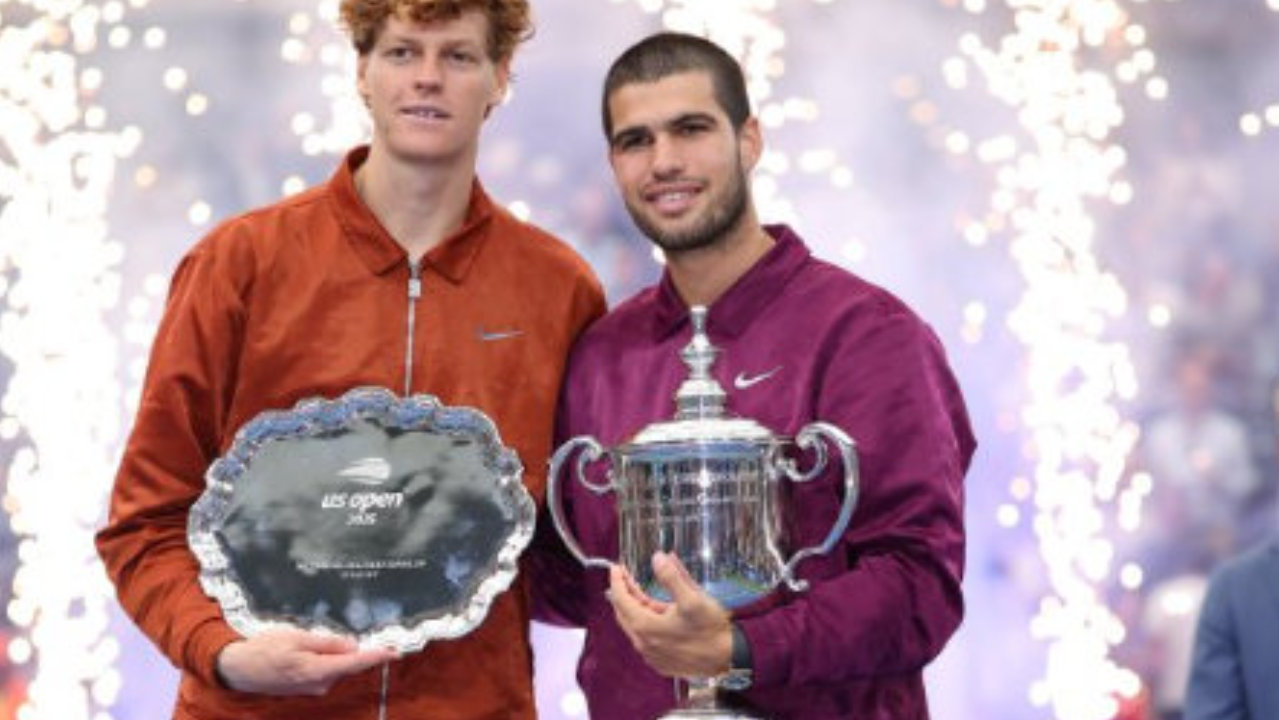 辛纳阿尔卡拉斯，平分今年四大满贯