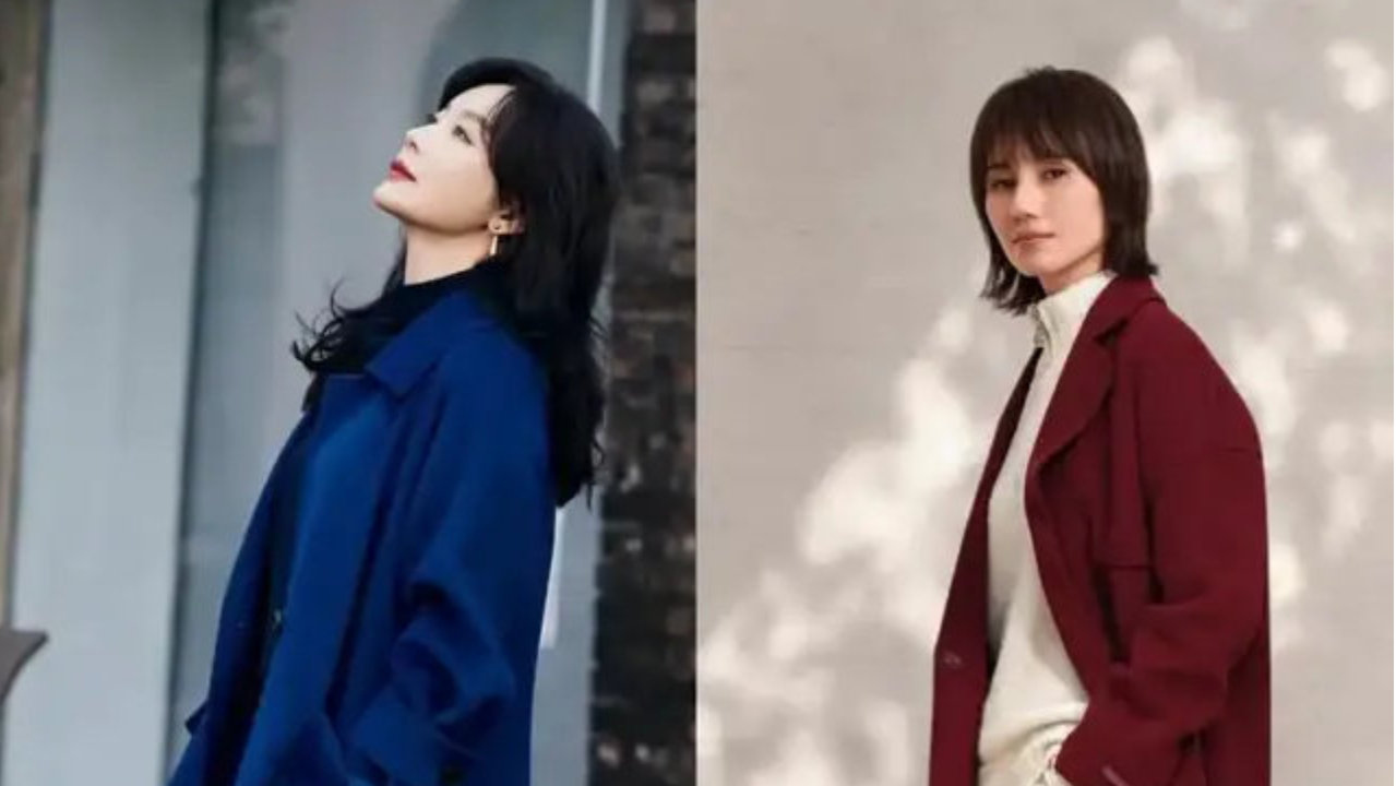 袁泉与陈数穿大衣显贵上档次，配裙子、阔腿裤遮肉显瘦，高级洋气