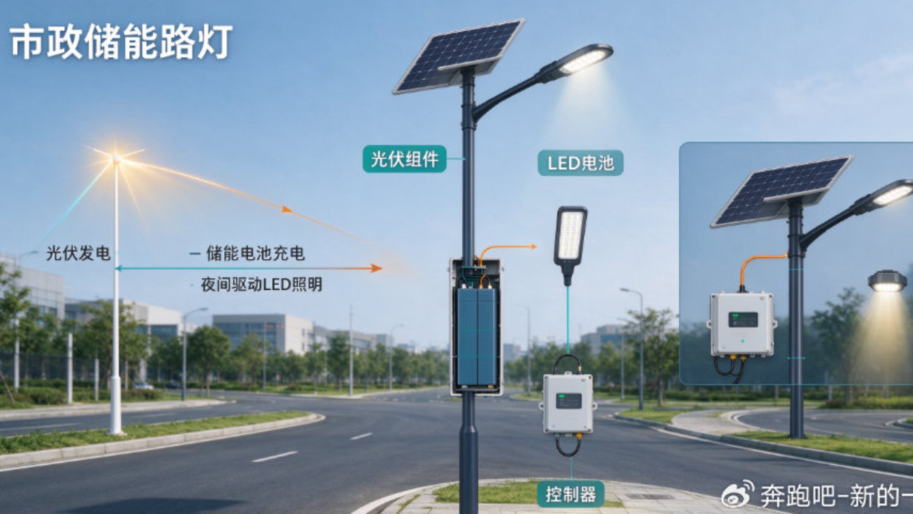 五星智投:市政储能路灯设备,分布式微网末端应用场景 五星智投:市政储能路灯设备,分布式微网末端应用场景