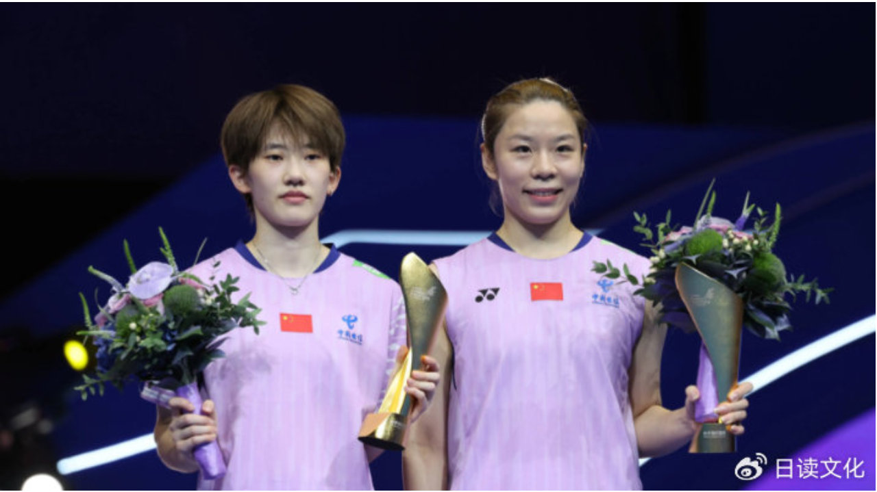 中国羽毛球大师赛，贾一凡/张殊贤2-1金慧贞/孔熙容，夺得女双冠军