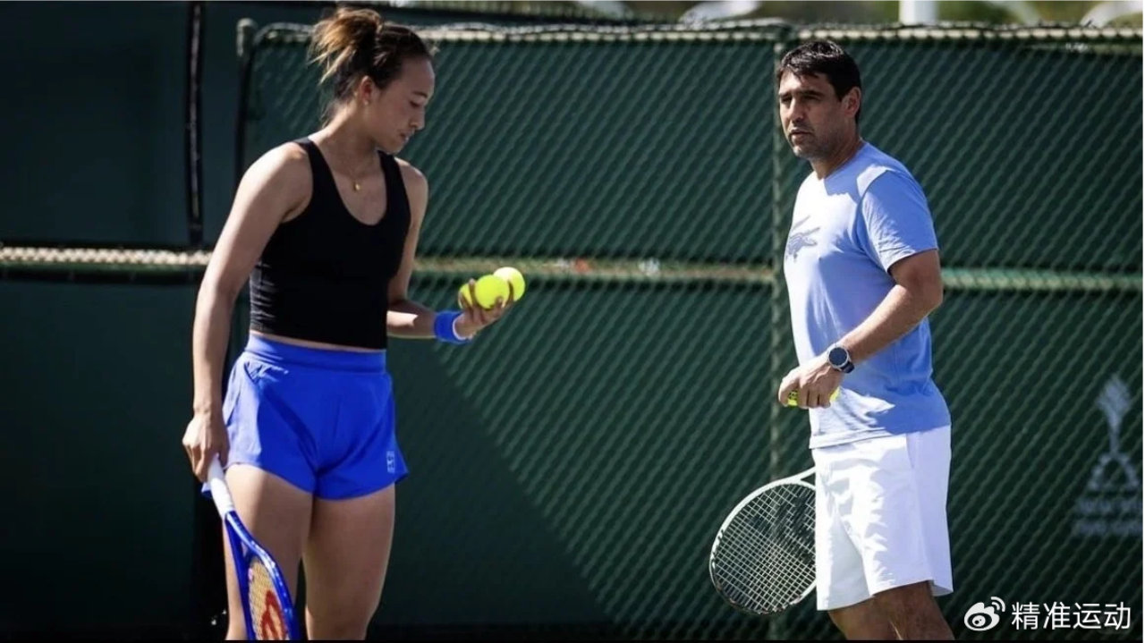 郑钦文新教练亮相，阳光双赛的保分压力几乎为零