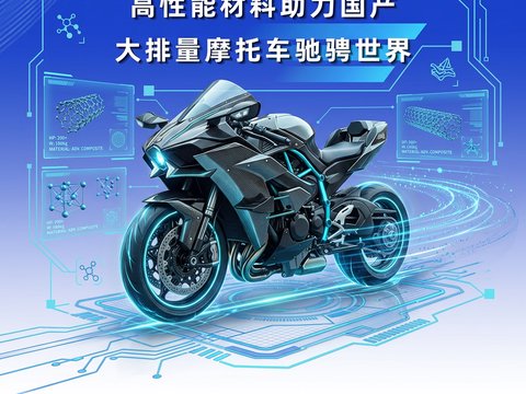 极致轻量化！高性能材料助力国产大排量摩托车驰骋世界