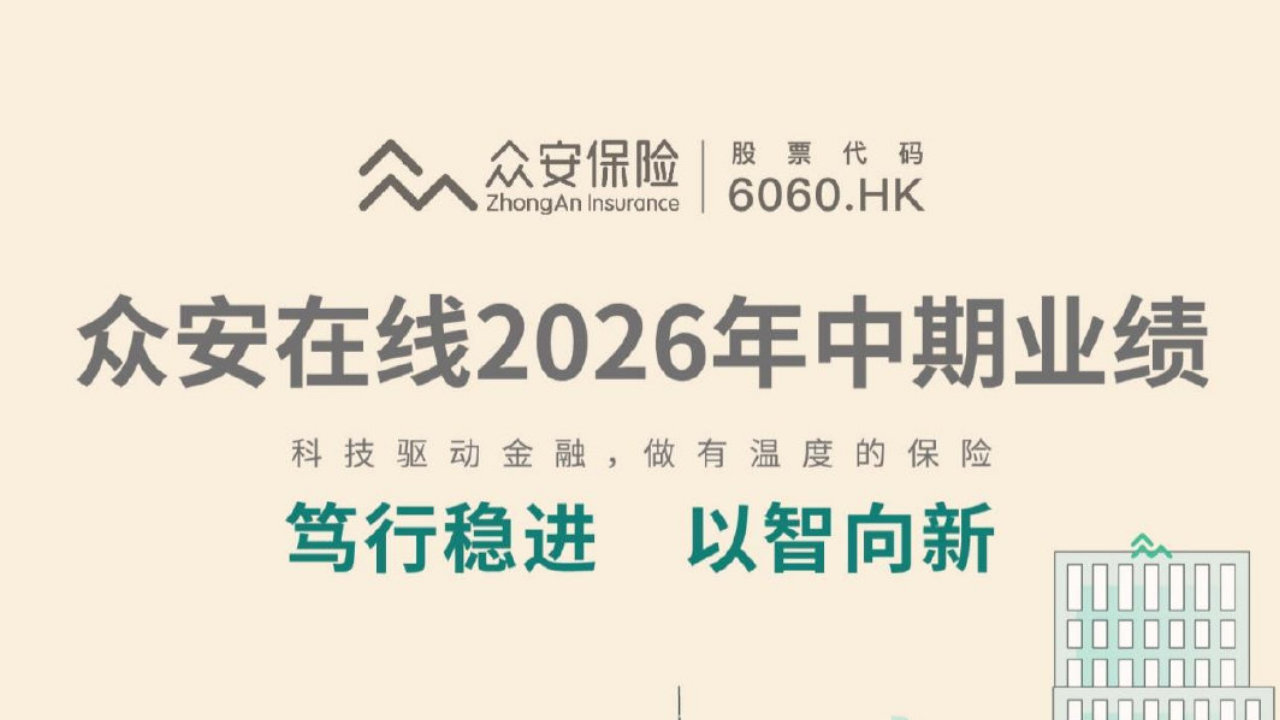 众安在线上半年保险服务收入169.89亿元 综合偿付能力充足率287.7% 众安在线上半年保险服务收入169.89亿元 综合偿付能力充足率287.7%