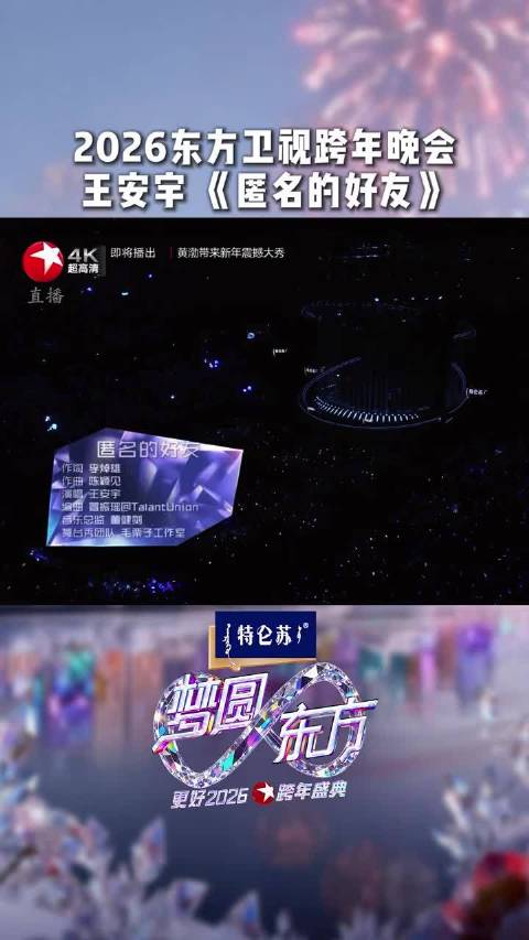 王安宇温暖献唱《匿名的好友》，嗓音清澈，情感满满