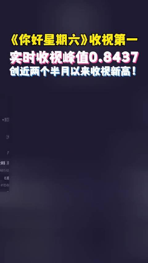 《你好星期六》酷云收视创近两个半月新高，白鹿曾舜晞等嘉宾助阵