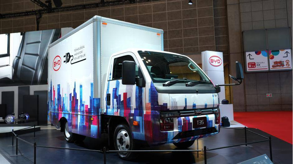 比亚迪商用车东京车展首秀，全球首发高效纯电小卡T35