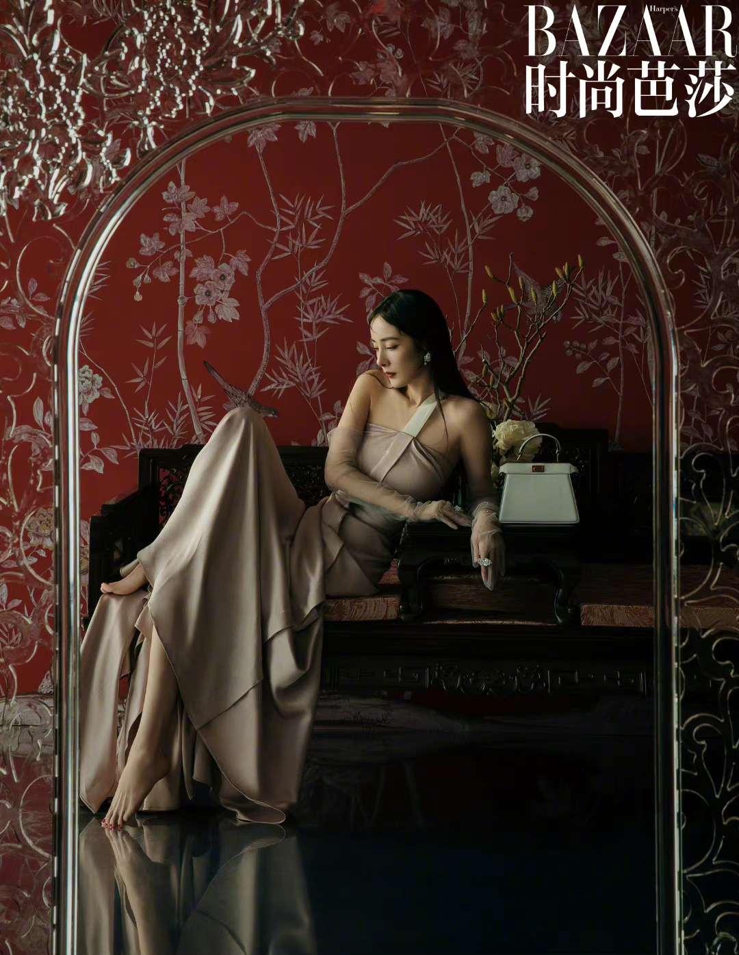 《时尚芭莎》二月刊封面大片，神秘优雅的摩登女郎（组图） - 7