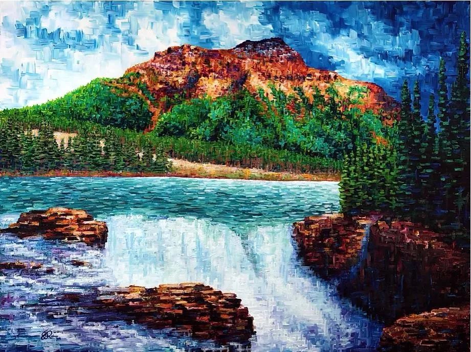 唯美壮丽的印象派油画风景，美极了