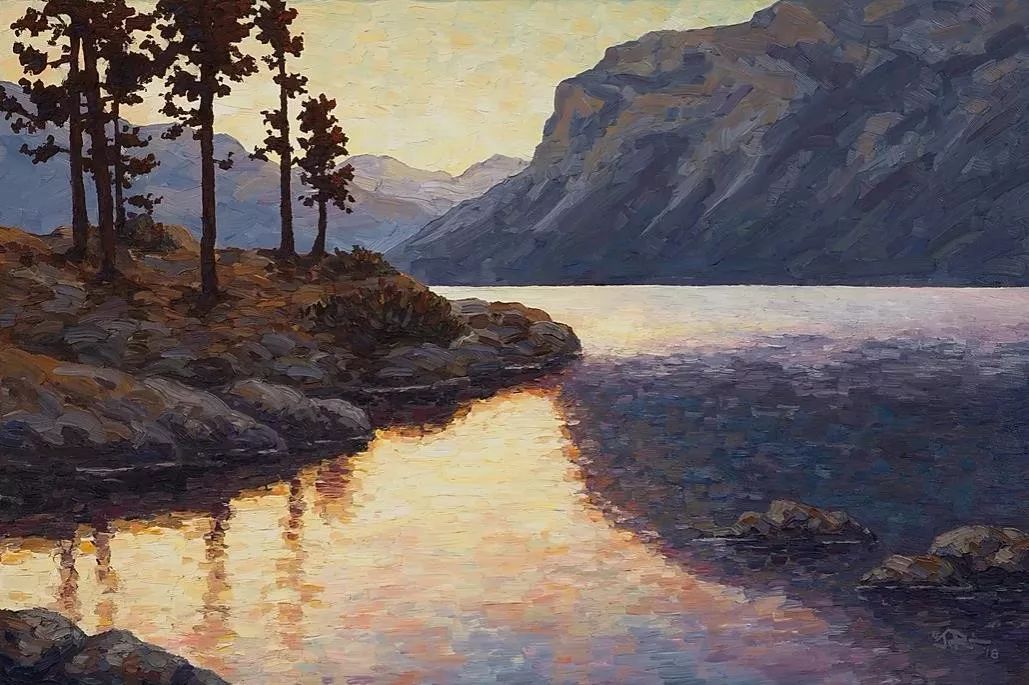 唯美壮丽的印象派油画风景，美极了