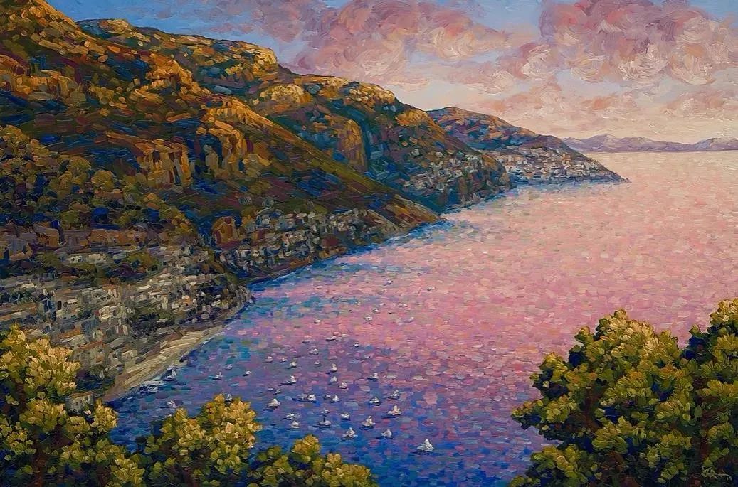唯美壮丽的印象派油画风景，美极了