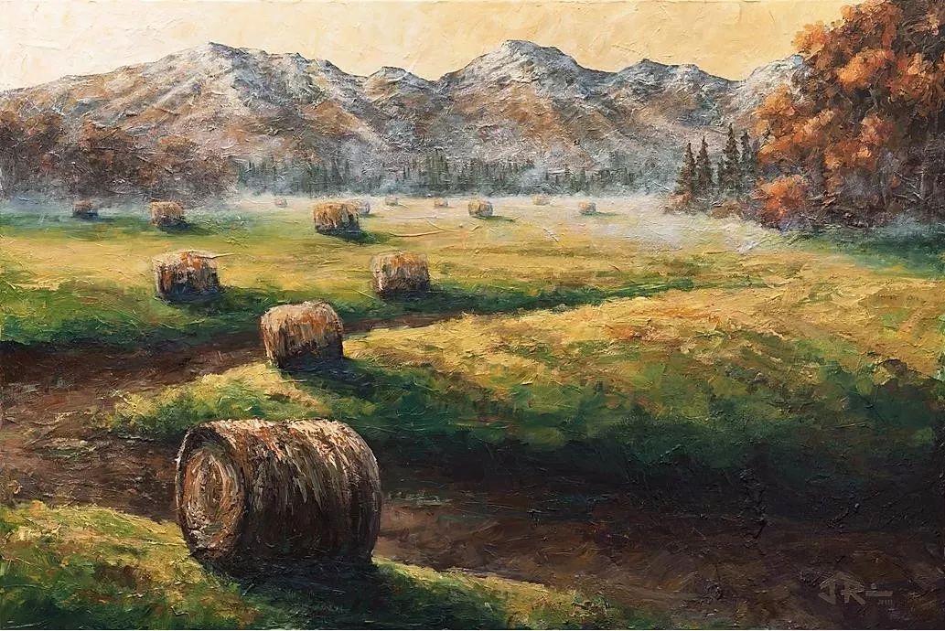 唯美壮丽的印象派油画风景，美极了