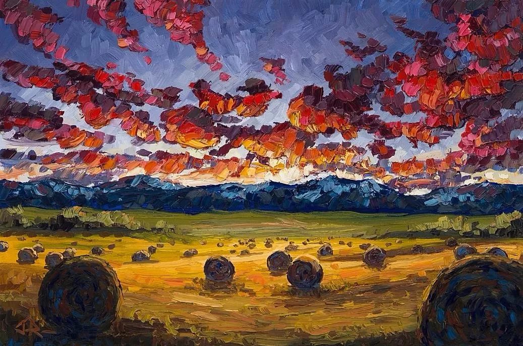 唯美壮丽的印象派油画风景，美极了