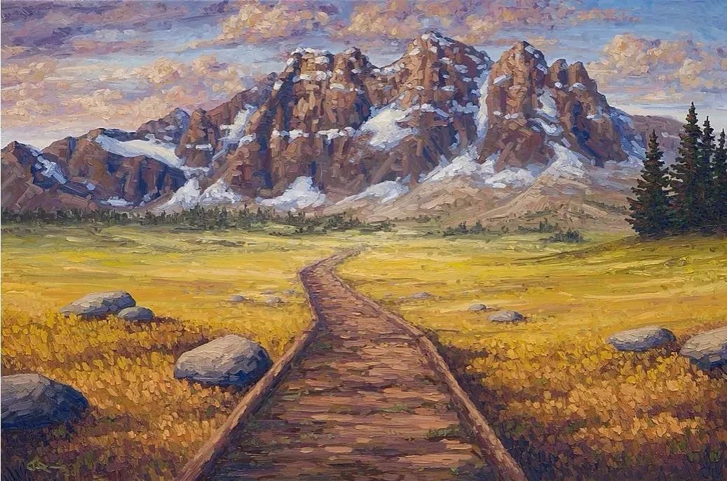 唯美壮丽的印象派油画风景，美极了
