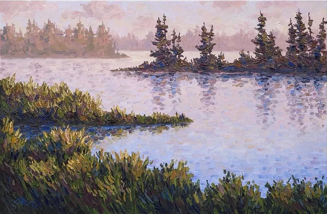 唯美壮丽的印象派油画风景，美极了