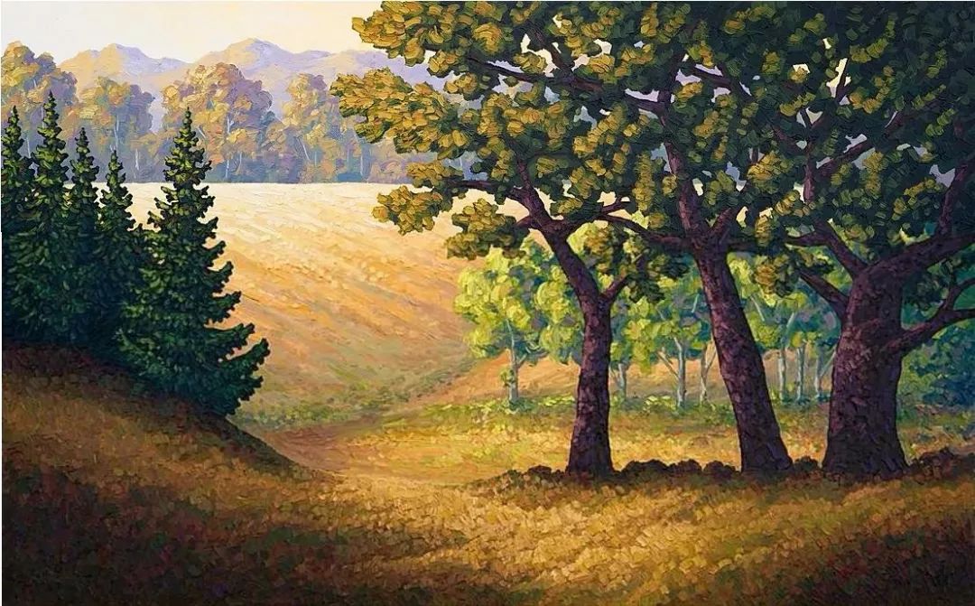 唯美壮丽的印象派油画风景，美极了