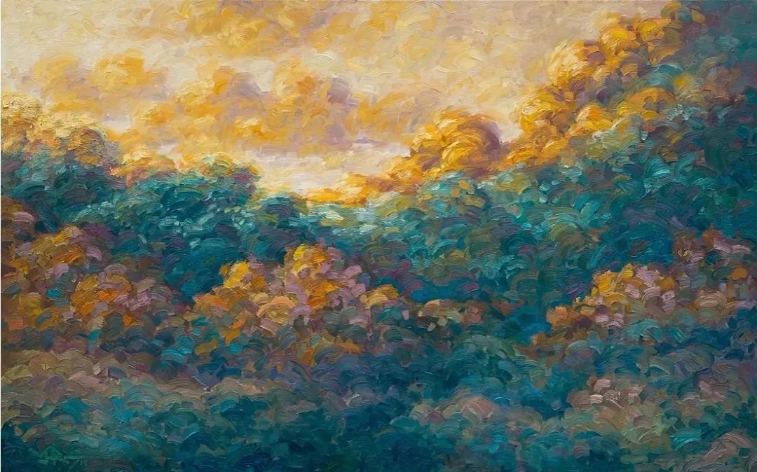 唯美壮丽的印象派油画风景，美极了