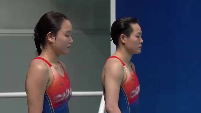 绝对优势！陈艺文陈佳五跳全部第一，331.05分斩获世界杯女双3米板桂冠